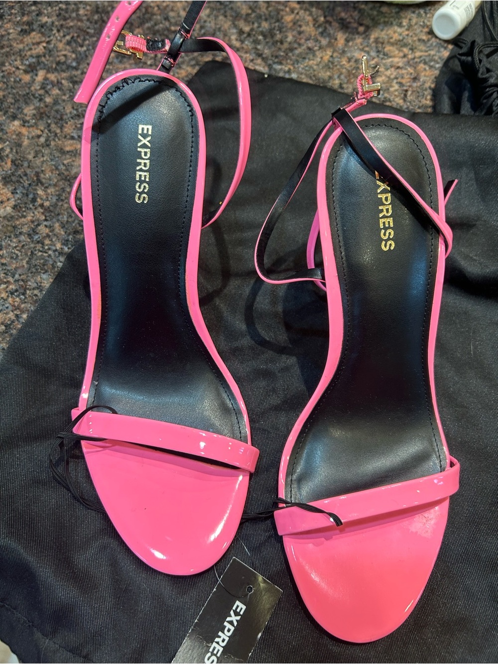 Express Women’s Hot Pink Stiletto Strapped Heels - Size 9 NWT
